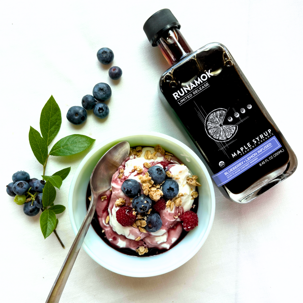 Blueberry + Lemon Infused Maple Syrup