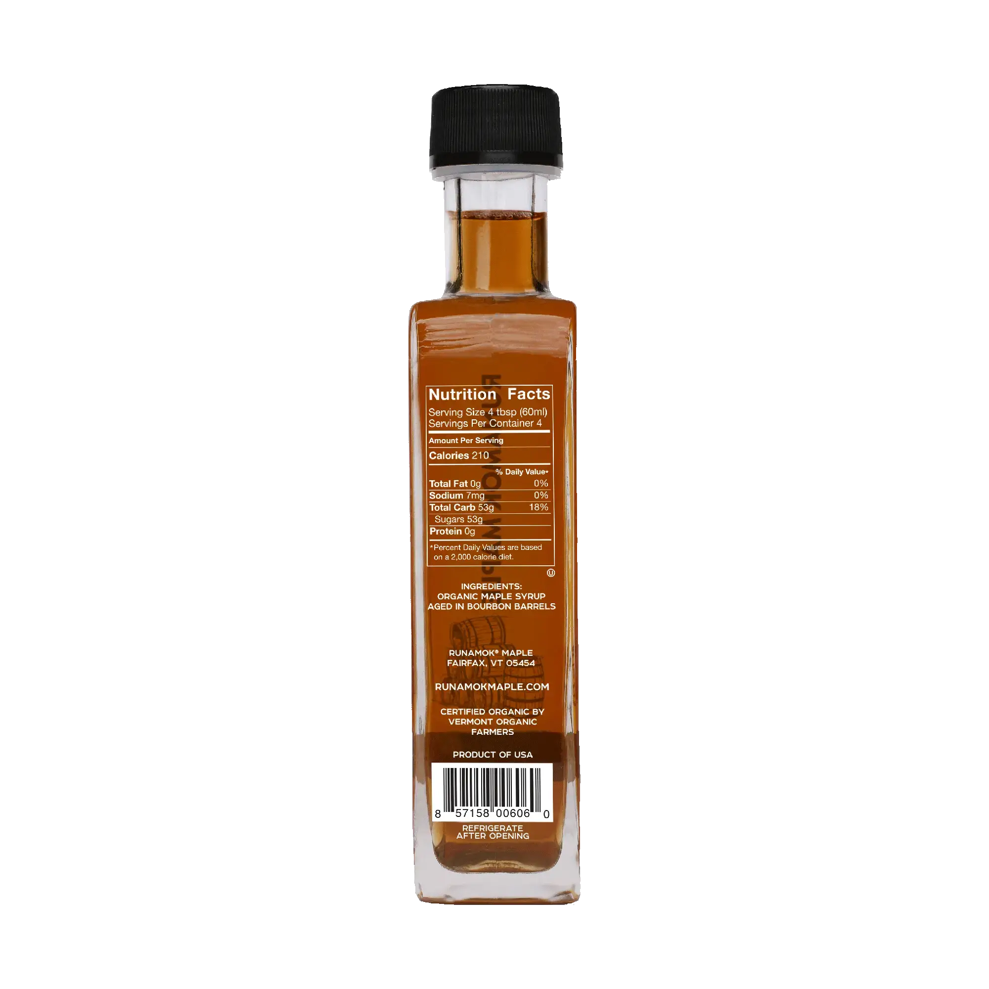 Bourbon Barrel-Aged Maple Syrup