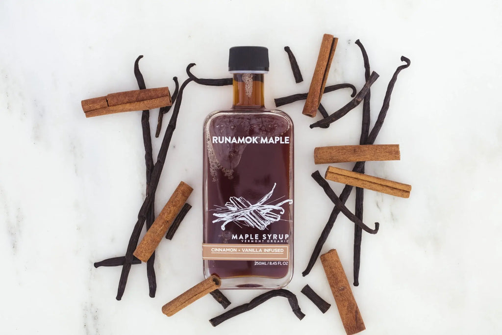 Cinnamon + Vanilla Infused Maple Syrup