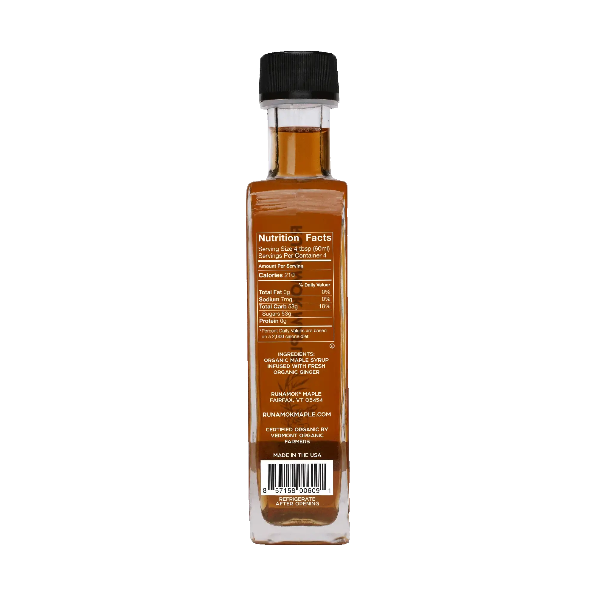 Ginger Root Infused Maple Syrup