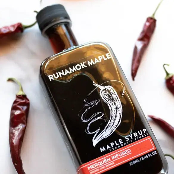 Hot + Spicy Maple Syrup (Smoked Chili Pepper Infused)