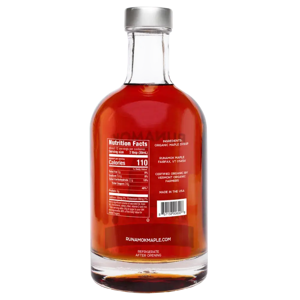 Sugarmaker's Cut: Organic Vermont Maple Syrup - 375ml