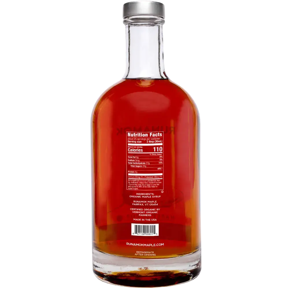 Sugarmaker's Cut: Organic Vermont Maple Syrup - 750ml